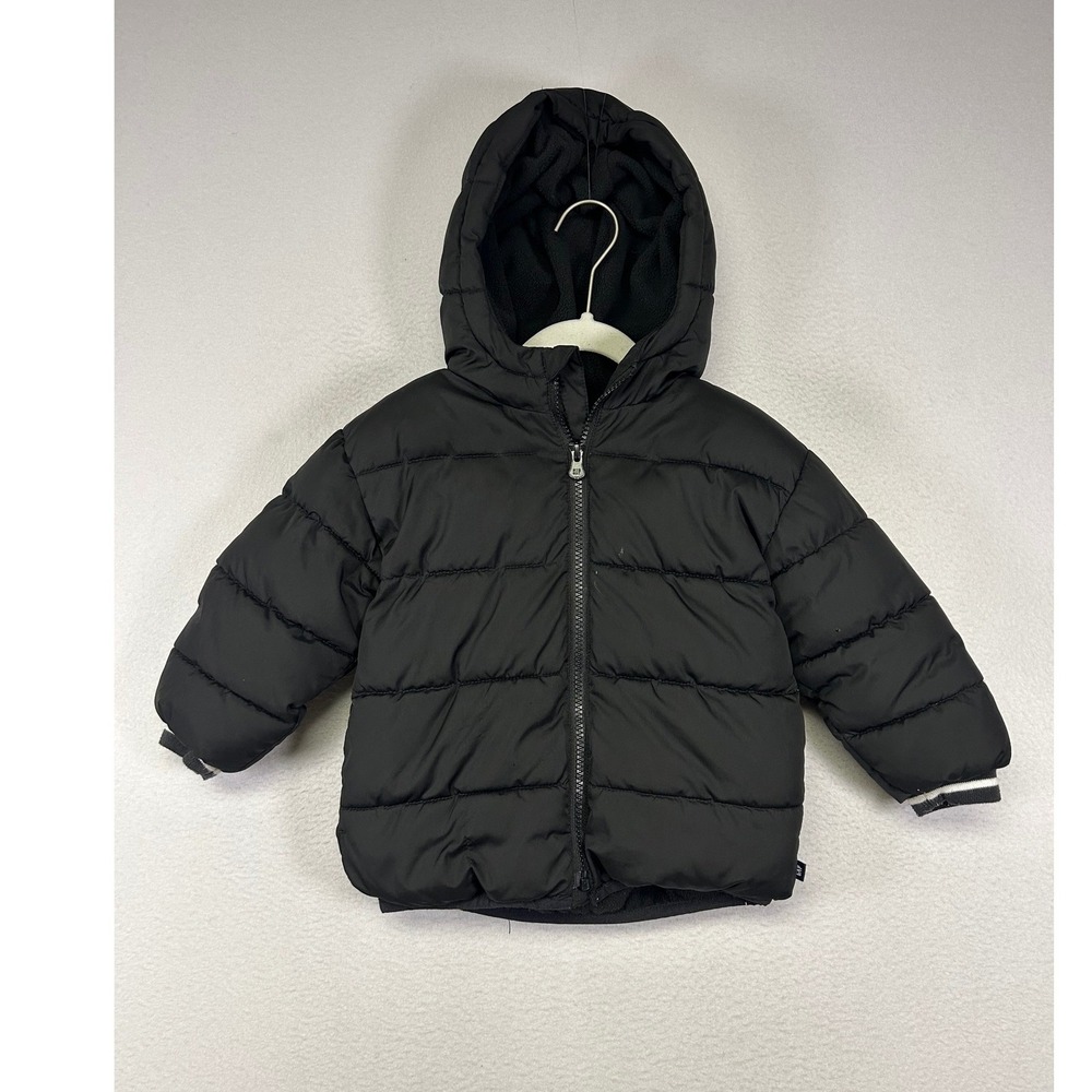 Winter Puffer baby GAP Toddler 2Y Black ColdControl Hooded Jacket